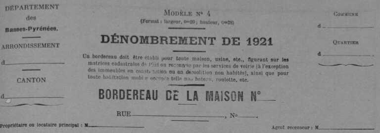 Lire la suite à propos de l’article Les recensements aux Archives départementales des Pyrénées-Atlantiques