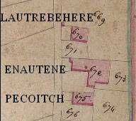 Anhaux, extrait du cadastre, maison Lautre