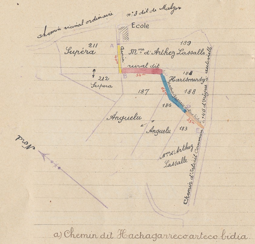 plan de la commune de Labets-Biscay