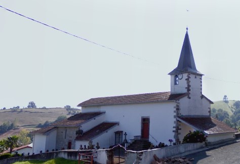 L'église d'Anhaux, Pyrénées-Atlantiques, 64