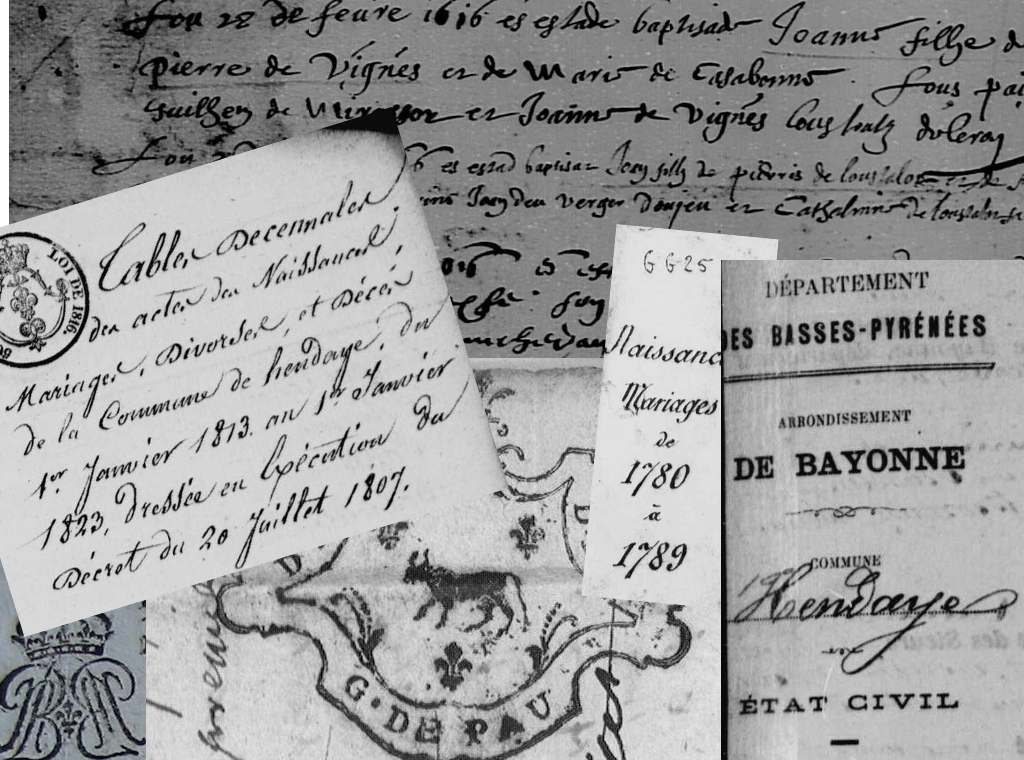 archives 64, état civil, Pyrénées-Atlantiques