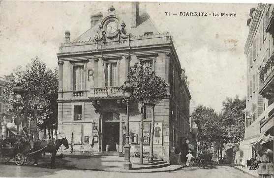 L'ancienne mairie conservait l'état civil de Biarritz